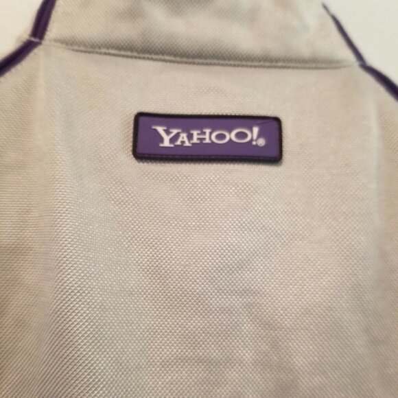 Yahoo Women's XL Full-Zip Jacket Beige Purple Tech from Holiday Company 2005 - Picture 4 of 8